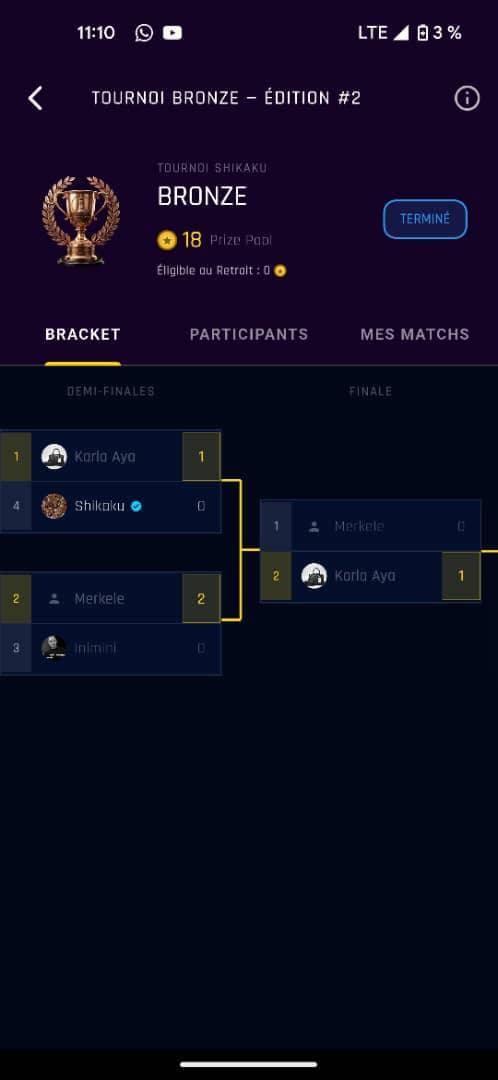 Arbre du Tournoi
